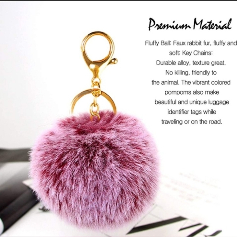 Cute Fashion Faux-Fur Puff Ball - Picture 7 of 8